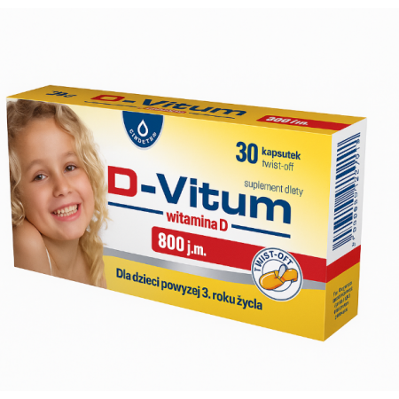 D-Vitum Witamina D 800 j.m. 30 kapsułek twist-off