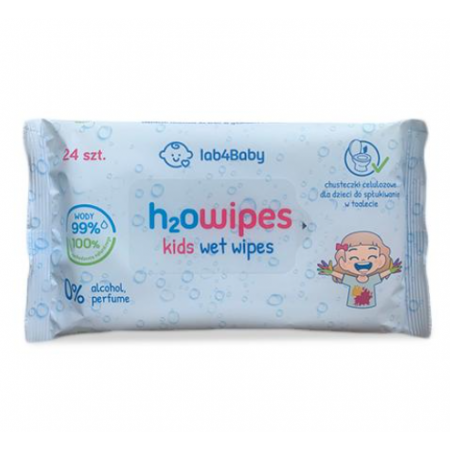 LAB4BABY H2O WIPES KIDS WET WIPES Bezzapachowe Ultradelikatne LAB4BABY H2O WIPES KIDS WET WIPES Bezzapachowe Ultradelikatne