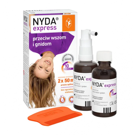 Nyda Express Aerozol przeciw wszom i gnidom - - 2 but. po 50 ml