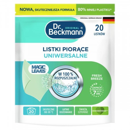 Dr. Beckmann Magic Leaves Listki do prania Uniwersalne 20 szt.
