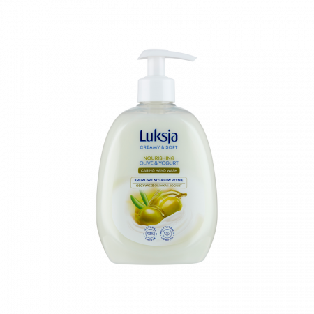 LUKSJA CREAMY & SOFT Kremowe mydło w płynie OLIWKA, 500 ml