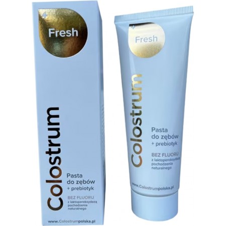Colostrum Polska Fresh pasta do zębów z Colostrum+ prebiotyk