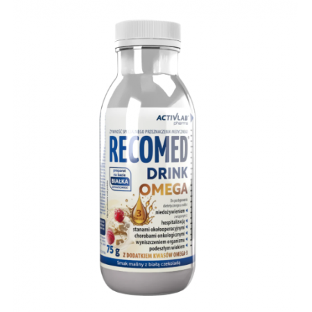 Activlab recomed omega malina- biała czekolada 65 g Activlab recomed omega malina- biała czekolada 65 g