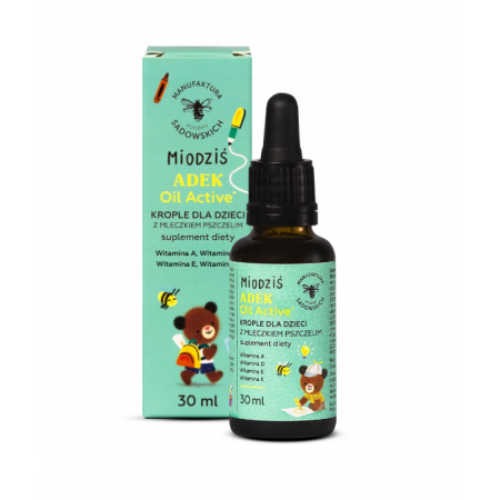 Manufaktura Sadowskich Adek krople dla dzieci miodziś 30 ml Manufaktura Sadowskich Adek krople dla dzieci miodziś 30 ml