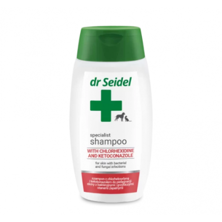 Dr Seidel szampon z chlorheksydyną i ketokonazolem 220ml Dr Seidel szampon z chlorheksydyną i ketokonazolem 220ml
