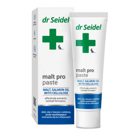 Dr Seidel Malt Pro pasta odkłaczająca dla kotów 115g