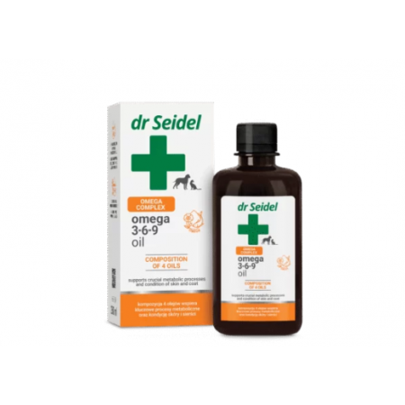 Dr Seidel omega 3-6-9 oil 250ml odporność skóra sierść Dr Seidel omega 3-6-9 oil 250ml odporność skóra sierść