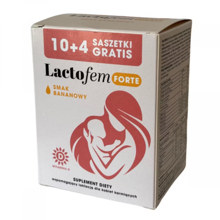 Lactofem Forte, smak bananowy, 14 saszetek