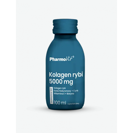 PHARMOVIT Kolagen rybi 5000 mg supples & go płyn - 100 ml