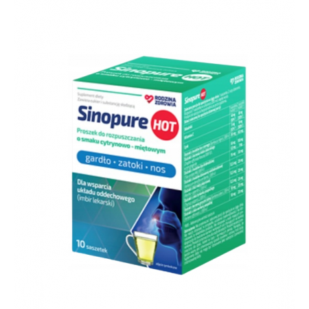 Rodzina Zdrowia Sinopure Hot o smaku cytrynowo-miętowym proszek Rodzina Zdrowia Sinopure Hot o smaku cytrynowo-miętowym proszek