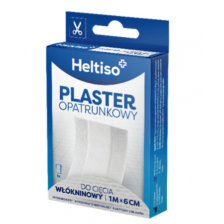 Heltiso Plaster opatrunkowy włókninowy do cięcia 1 m x 6 cm - -