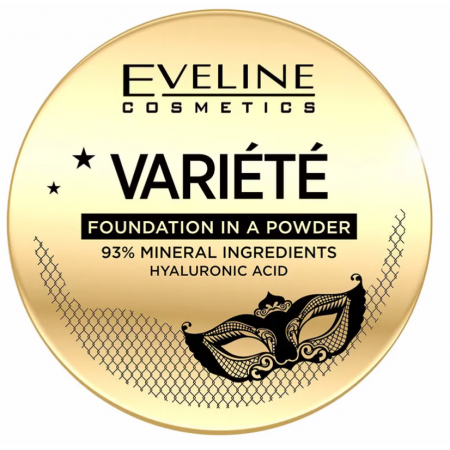 EVELINE COSMETICS VARIETE Mineralny Podkład w pudrze nr 02