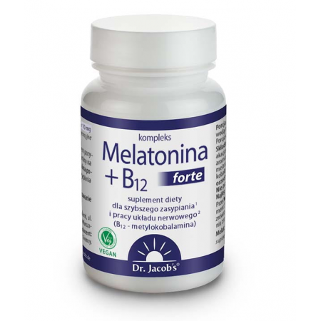 Melatonina + B12 forte tabletki - 90 tabl.