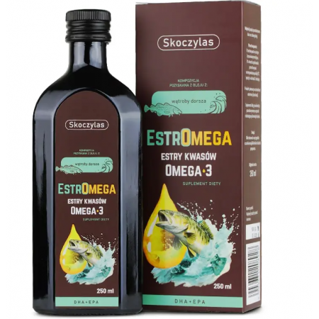 Skoczylas ESTROMEGA rybie kwasy omega 3 DHA+EPA 250ml