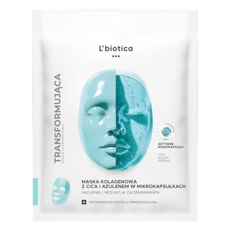 LBIOTICA MIKROKAPSUŁKI HYDROŻELOWA MASKA TWARZ CICA 1 SZT