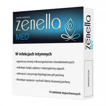 Zenella Med, tabletki dopochwowe, 14 sztuk