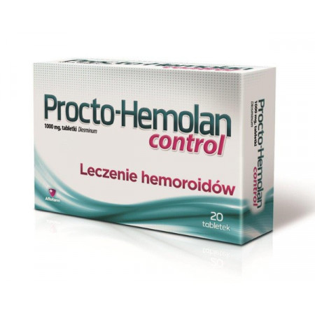 Procto-Hemolan control na hemoroidy diosmina 1 g 20 tabletek