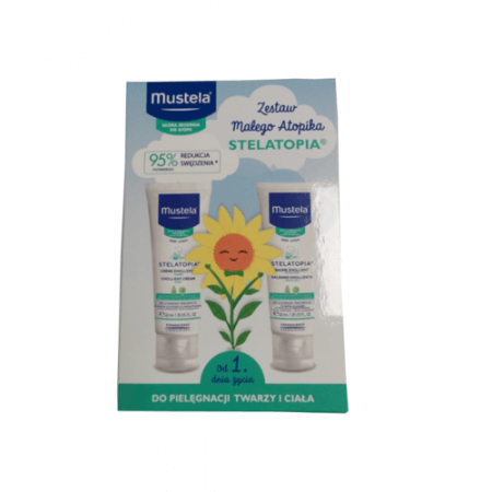 MUSTELA STELATOPIA zestaw atopika krem 40ml + balsam 40ml