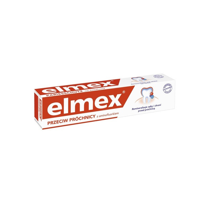 Elmex, przeciw próchnicy z aminofluorkiem, pasta do zębów, 75 ml