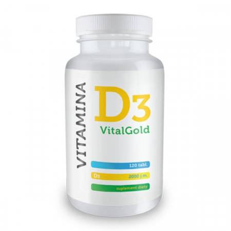 D3 VitalGold Witamina D3 2000j. 120 tabletek