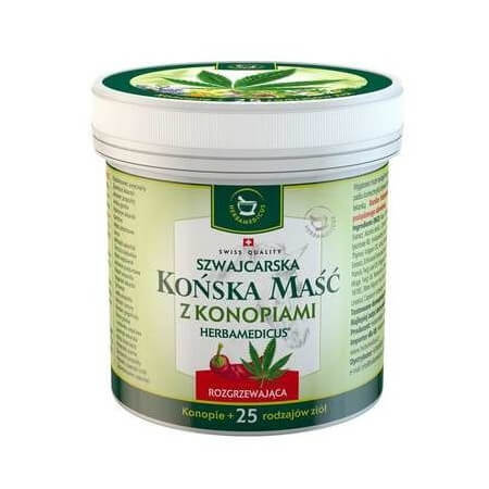 Herbamedicus Końska maść rozgrzewająca z konopiami 250ml