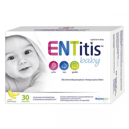 ENTITIS Baby smak bananowy 30 saszetek