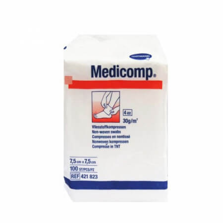 Kompresy MEDICOMP 7.5x7.5cm niejał. 100szt