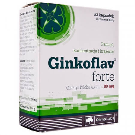 Olimp Ginkoflav Forte, na pamięć kapsułki, 60 szt.