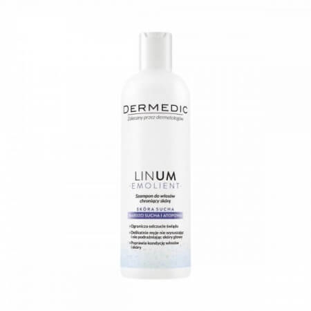 Dermedic Emolient Linum, szampon, na atopowe zapalenie skóry