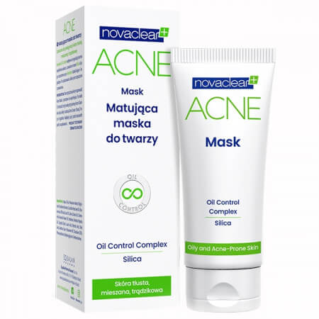 NOVACLEAR ACNE Maska matująca do cery trądzikowej 40g (data