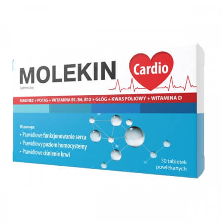 Molekin Cardio 30 tabl. (data ważności 11.2022r)