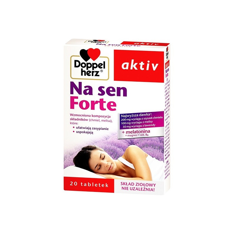 Doppelherz Aktiv Na sen Forte, na bezsenność tabletki, 20 szt.