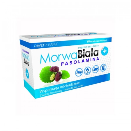 Morwa Biała plus Fasolamina, tabletki powlekane, 60 szt.